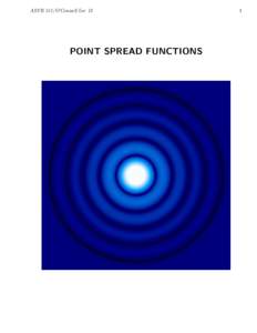 Electromagnetic radiation / Physical optics / Airy disk / Point spread function / Encircled energy / Fraunhofer diffraction / Airy / Astronomical seeing / Optics / Diffraction / Atomic /  molecular /  and optical physics