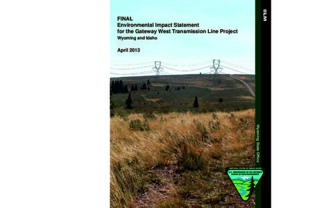 Final Environmental Impact Statement for the Gateway West Transmission Line Project, Wyoming and Idaho