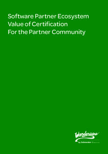White Paper  Software Partner Ecosystem Value of Certification For the Partner Community