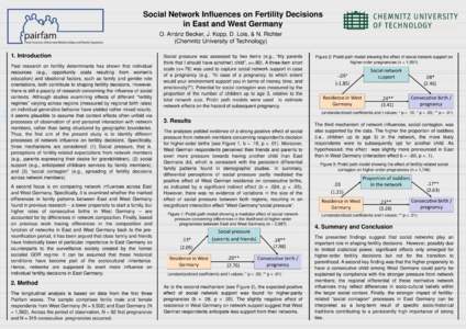 Microsoft PowerPoint - ArranzBecker et al - Network Influences on Fertility Behavior.pptx