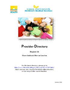 Provider Directory Region 11