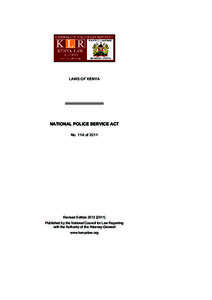 Microsoft Word - Paged_National Police Service Act (No. 11A ofdoc