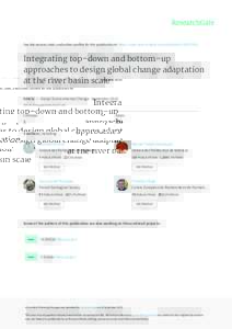 Integrating top–down and bottom–up approaches to design global change adaptation at the river basin scale