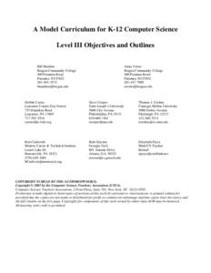 Microsoft Word - Level_III_Objectives_Outlines.doc