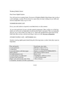 Microsoft Word - 8th grade summer reading list-1