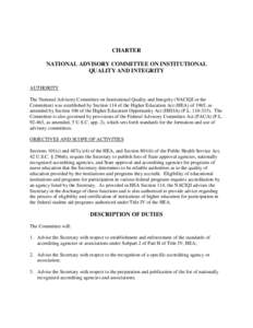 Charter 2015 under National Advisory Committee on Institutional Quality and Integrity (MS Word)