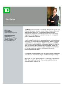 Microsoft Word - Bio - Kim Parlee-external Bio Jan242013.doc