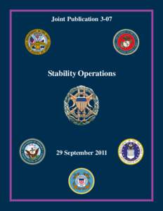 Joint PublicationStability Operations 29 September 2011