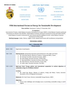 Third International Forum: Energy for Sustainable Development (FESD3)