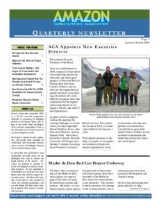Q UA R T E R L Y  NEWSLETTER Page 1 January-March 2006