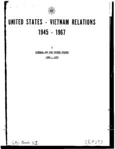 •  .. UNITED STATES · VIETNAM RELATIONS[removed]