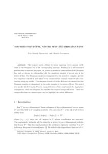 PORTUGALIAE MATHEMATICA Vol. 62 Fasc. 4 – 2005 Nova S´ erie  MATROID POLYTOPES, NESTED SETS AND BERGMAN FANS