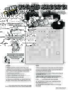 Kids Activity_Cough Sneeze_Crossword