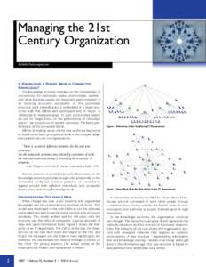 Managing the 21st The Worker Century Organization of the Future