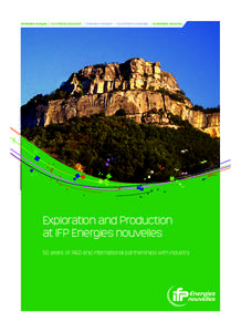 50 YEARS_R&D V2_4Volets_CREP-print-V2:20 Page3  Renewable energies | Eco-friendly production | Innovative transport | Eco-efficient processes | Sustainable resources Exploration and Production at IFP Energies