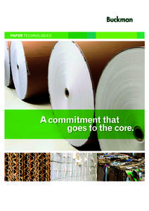 PAPER TECHNOLOGIES  A commitment that goes to the core.  O U R C O M M I T M E N T: