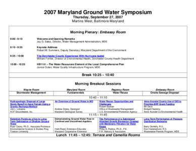 2012 State County Ground Water Symposium (test of layout)