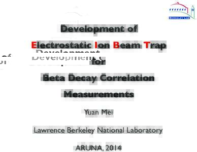 Development of Electrostatic Ion Beam Trap for Beta Decay Correlation Measurements Yuan Mei