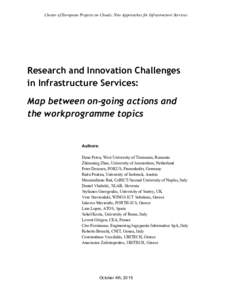     Cluster of European Projects on Clouds: New Approaches for Infrastructure Services    