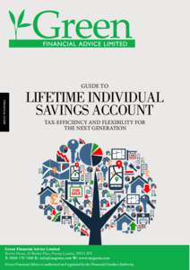 GUIDE TO  FINANCIAL GUIDE LIFETIME INDIVIDUAL SAVINGS ACCOUNT