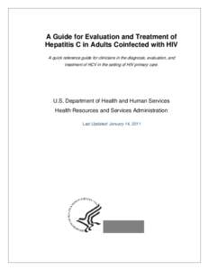 A Guide for Evaluation and Treatment of Hepatitis C in Adults Coinfected with HIV
