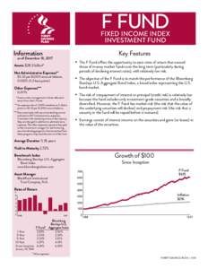 F FUND  FIXED INCOME INDEX INVESTMENT FUND Information­­