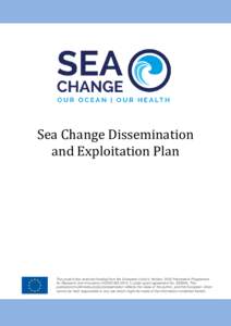 [Report/deliverable title]  Sea Change Dissemination and Exploitation Plan  This project has received funding from the European Union’s Horizon 2020 Framework Programme