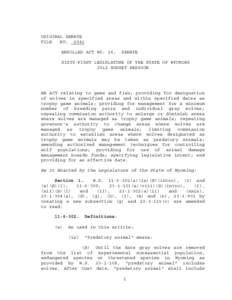 2012 Budget Session - Enrolled Act SEA0026