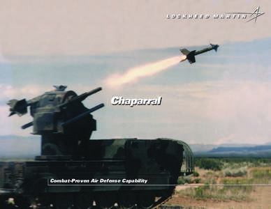 L  Chaparral Combat-Proven Air Defense Capability