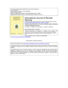 This article was downloaded by:[EBSCOHost EJS Content Distribution] On: 10 June 2008 Access Details: [subscription number[removed]Publisher: Taylor & Francis Informa Ltd Registered in England and Wales Registered Numb