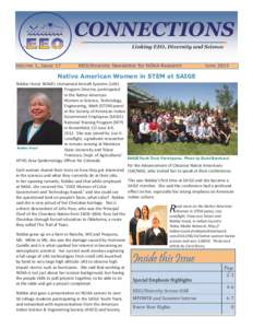 CONNECTIONS Linking EEO, Diversity and Science Volume 1, Issue 17	  EEO/Diversity Newsletter for NOAA Research