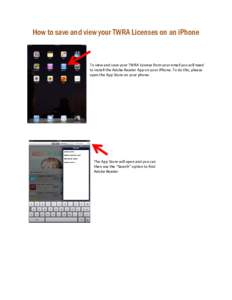 Microsoft Word - How to install the Adobe Reader App on your IPhone