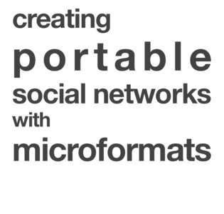 creating  portable social networks with