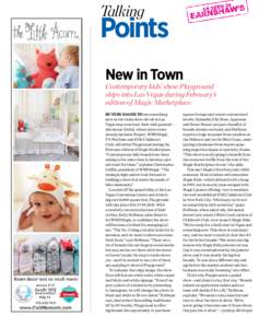 Talking  Points New in Town  Contemporary kids’ show Playground