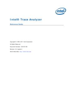 Intel® Trace Analyzer Reference Guide