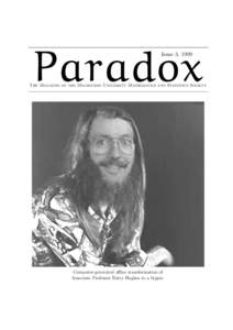 Paradox Issue 3, 1999 The Magazine of the Melbourne University Mathematics and Statistics Society  Computer-generated affine transformation of