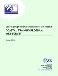 Microsoft Word - 02 Coastal Training Survey Report.doc