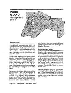 PERRY ISLAND Management Unit 9  Background