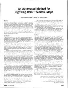 An Automated Method for Digitizing Color Thematic Maps