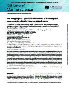 ICES Journal of Marine Science Advance Access published December 29, 2013  ICES Journal of Marine Science ICES Journal of Marine Science; doi:icesjms/fst193