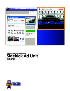 KBB.com’s Advertising Specifications  Sidekick Ad Unit[removed]  Description