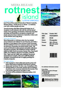 MEDIA RELEASE  rottnest island  by BRIAN SIMMONDS