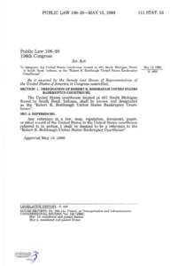 PUBLIC LAW[removed]—MAY 13, [removed]STAT. 53 Public Law[removed]106th Congress