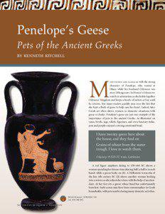 Penelope’s Geese Pets of the Ancient Greeks by kenneth kitchell
