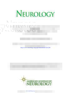 Structural integrity of corticospinal motor fibers predicts motor impairment in chronic stroke R. Lindenberg, V. Renga, L. L. Zhu, F. Betzler, D. Alsop and G. Schlaug Neurology 2010;74;DOI: WNL.0b013e3181