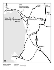 Monterey Bay Academy Bay Map