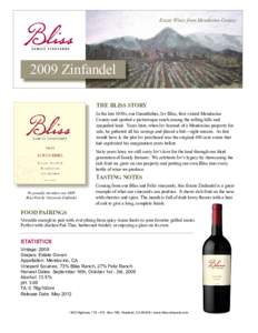 American Viticultural Areas / California wine / Mendocino County wine / Zinfandel / Hopland /  California / Wine