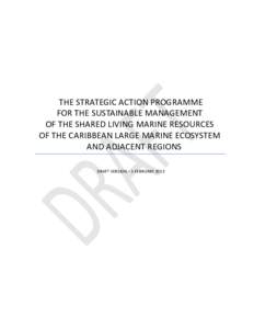 THE STRATEGIC ACTION PROGRAMME FOR THE SUSTAINABLE MANAGEMENT OF THE SHARED LIVING MARINE RESOURCES OF THE CARIBBEAN LARGE MARINE ECOSYSTEM AND ADJACENT REGIONS DRAFT VERSION – 5 FEBRUARY 2013