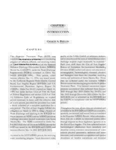 CHAPTER 1 INTRODUCTION CHARLES A. PHILLIPS quality at the 5-Mile Outfall, at reference stations, and at areas beyond the zone of initial dilution where