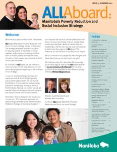 Issue 3 - SUMMER[removed]Manitoba’s Poverty Reduction and Social Inclusion Strategy Welcome